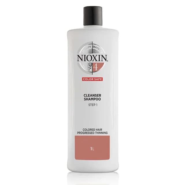 Nioxin System 4 Cleanser Schampo för märkbart tunt, färgat hår 1000 ml