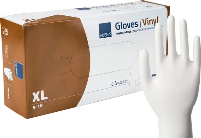 ABENA Classic Vinyl Transparent Puderfri XL 100-pack