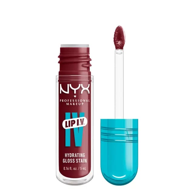NYX Professional Makeup Lip I.V. Hydrating Gloss Stain läppglans 08 Drippin in Rose 5 ml