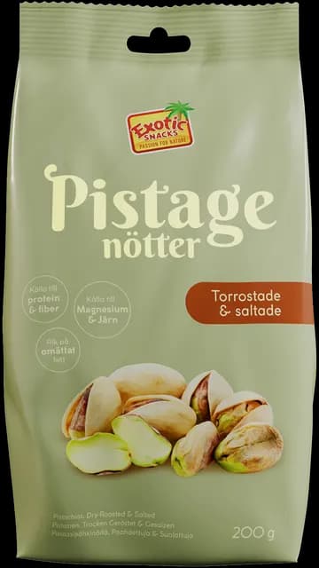 Exotic Snacks Pistagenötter Rostade & Saltade 200 g