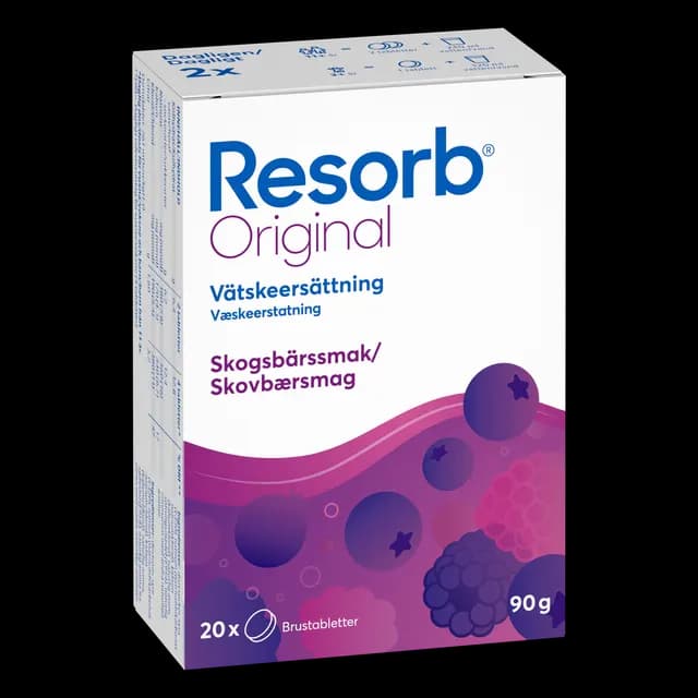 Resorb Original Skogsbär 20 brustabletter