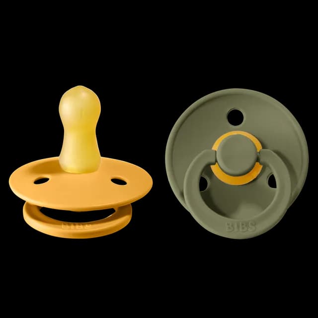 BIBS Colour Latex Size 1 Honey Bee/Olive 2-pack
