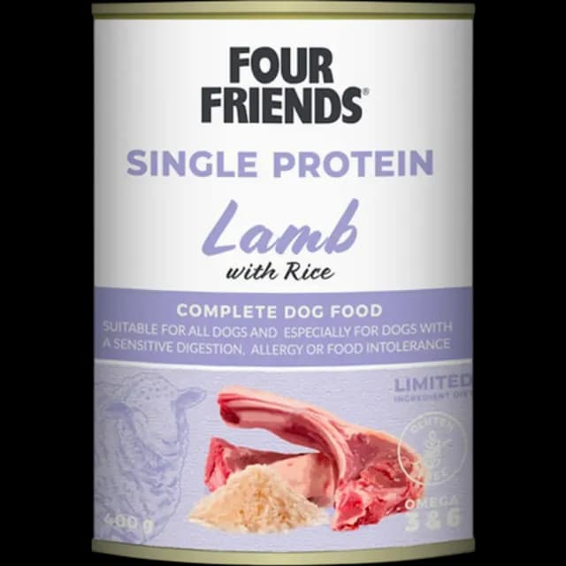 FourFriends Dog Lamb & Rice Våtfoder 400 g