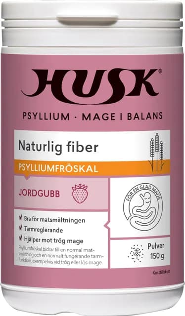 HUSK Psyllium Mage i Balans Jordgubb 150 g