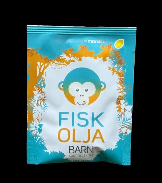 Monkids Fiskolja Citron Barn Smakprov 2 st