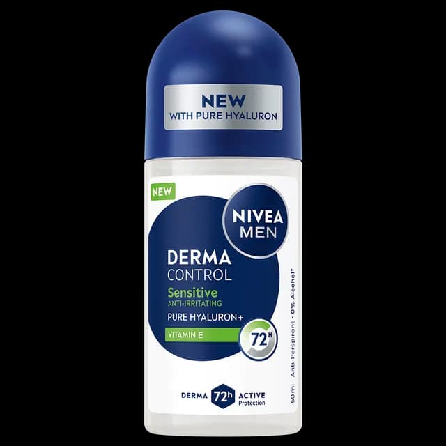 NIVEA MEN Antiperspirant Deo Derma Control Sensitive Roll On 50 ml