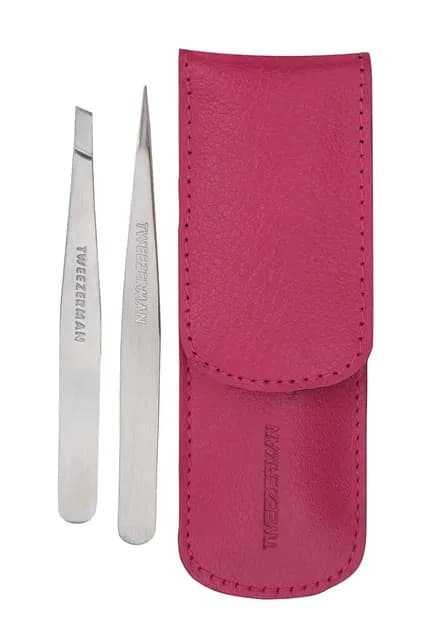 Tweezerman Petite Tweeze Set With Pink Case