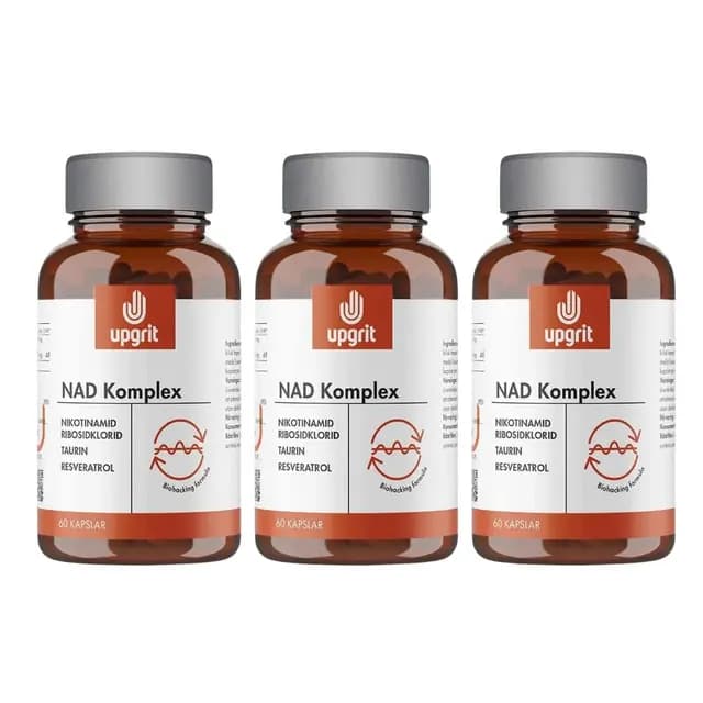 Upgrit NAD-Komplex 60 kapslar 3-pack