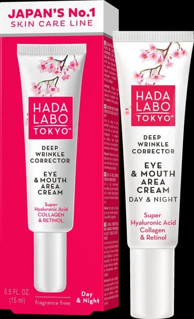 Hada Labo Tokyo Deep Wrinkle Corrector Eye & Mouth Area Cream 15 ml