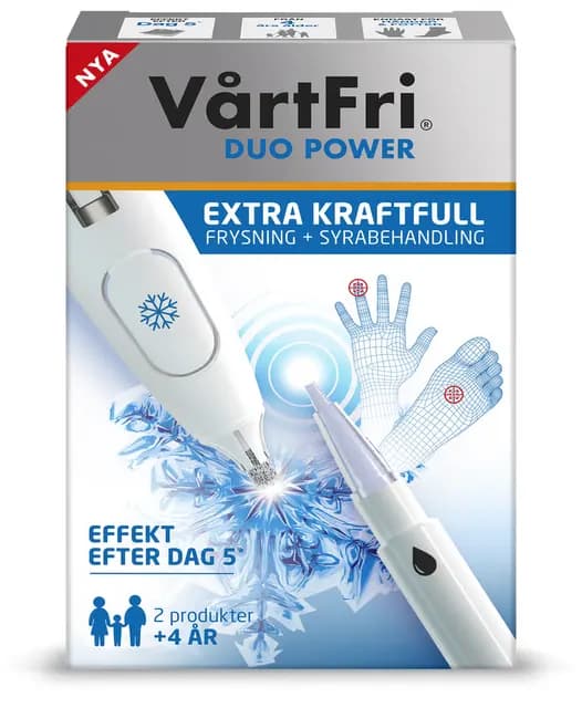 Vårtfri Duo Power Fryspenna 10 ml & Syrapenna 1,5 g