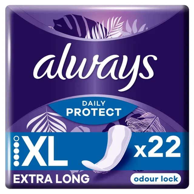 Always Daily Protect Extra Long Trosskydd med Luktkontroll 22 st