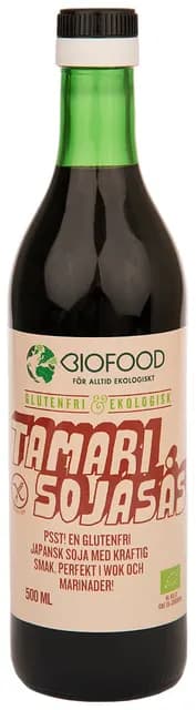 Biofood Glutenfritt Japansk Tamari Sojasås 500 ml
