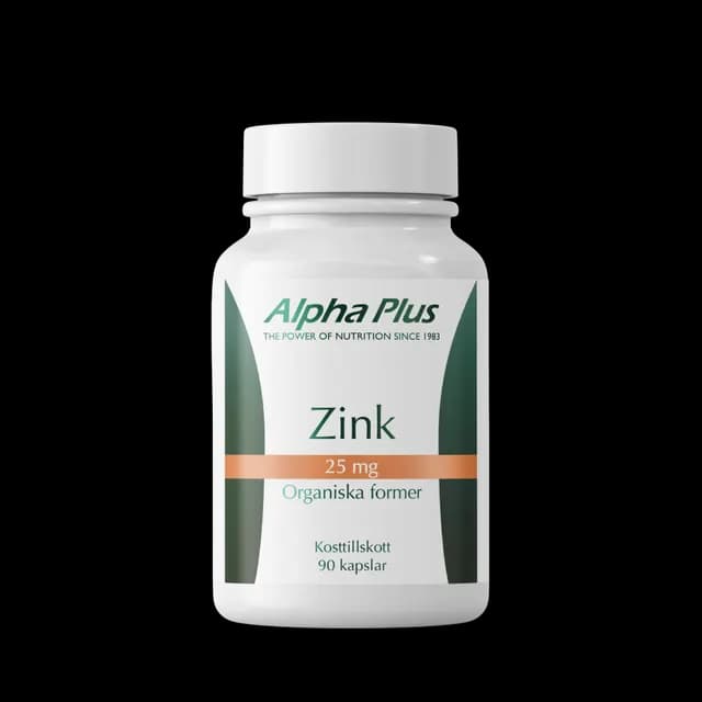 Alpha Plus Zink 25 mg 90 kapslar