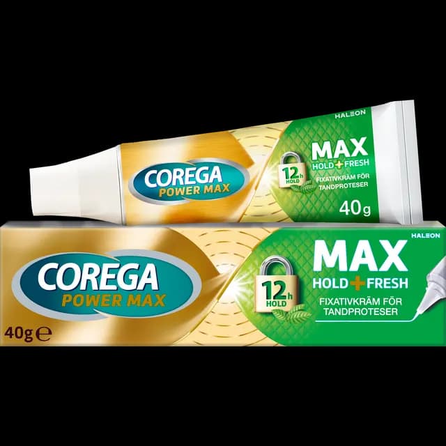 Corega Max Hold+Fresh Fixativ för tandprotes 40 g