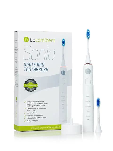 Beconfident Eltandborste Sonic Elektrisk Whitening Tandborste  vit/roséguld