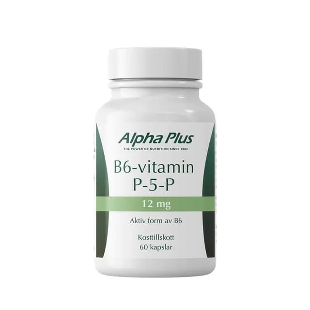 Alpha Plus B6-vitamin P-5-P 12mg 60 kapslar