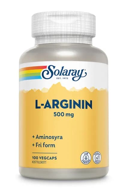 Solaray L-arginin 100 kapslar