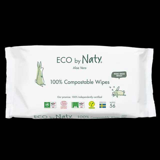 Naty Våtservetter Aloe Vera 56 st