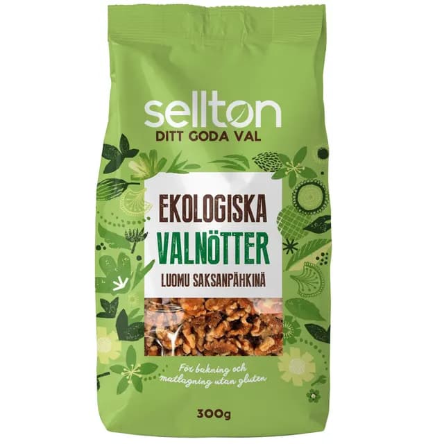 Sellton Valnötter Eko 300 g