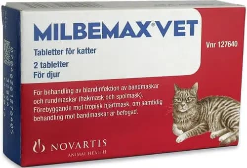 Milbemax Vet. Katt Filmdragerad Tablett 2 styck