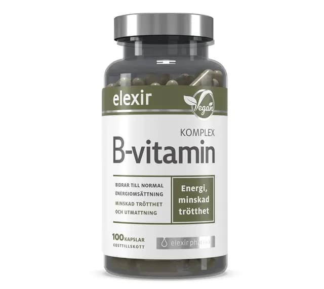 Elexir Pharma B-Vitamin Komplex 100 kapslar