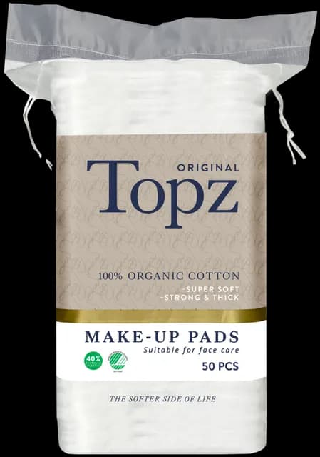 Topz Premium Square Make Up Pads 50 st