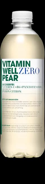 Vitamin Well Zero Päron 500 ml
