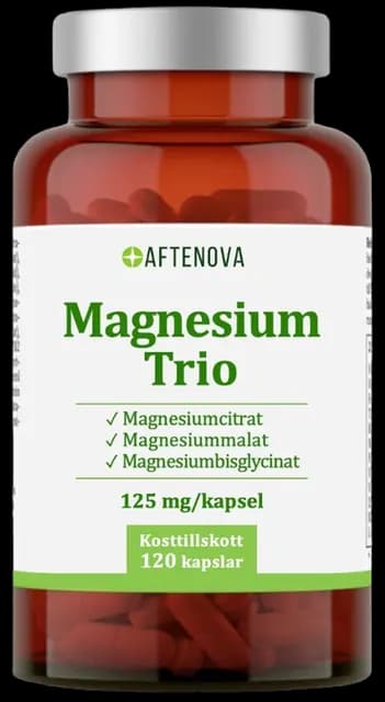 AfteNova Magnesium Trio 125 mg 120 kapslar