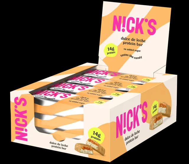 Nicks Protein Bar Dulce de Leche 50 g 12-pack