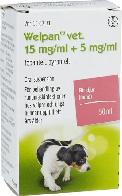 Welpan vet. oral suspension 5 mg/ml+15 mg/ml 50 ml