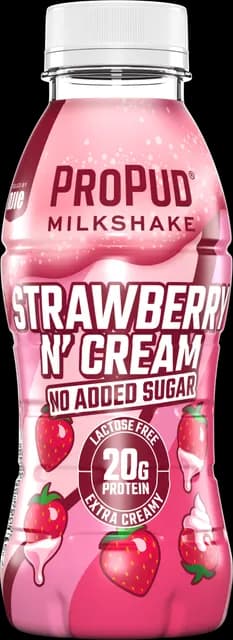 ProPud Milkshake Strawberry n' Cream 330 ml