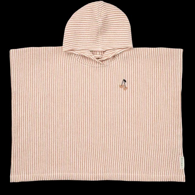 LIEWOOD Paco Badponcho Y/D Stripe Tuscany Rose/Creme de la Creme Strl 3-4 år