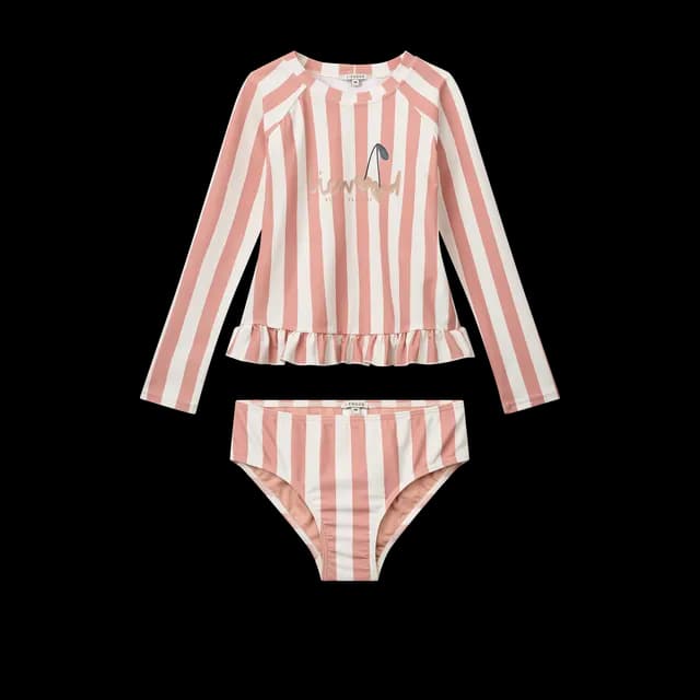 LIEWOOD Dagny UV-Set  Coral Blush/Creme de la Creme Stripe Strl 98