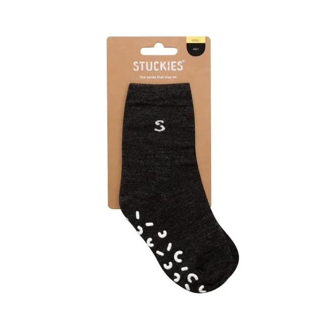 STUCKIES Ullstrumpor 19/21 1-2 år Ash