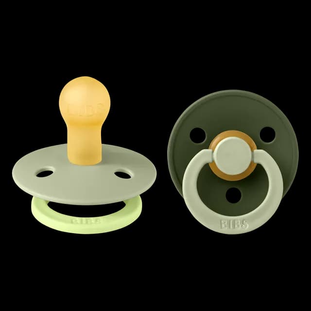 BIBS Studio Colour Fusion Latex Size 1 Sage Hunter Green Mix 2-pack