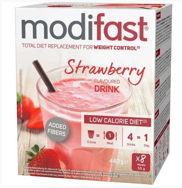 Modifast Low Calorie Diet Strawberry 8 x 55 g