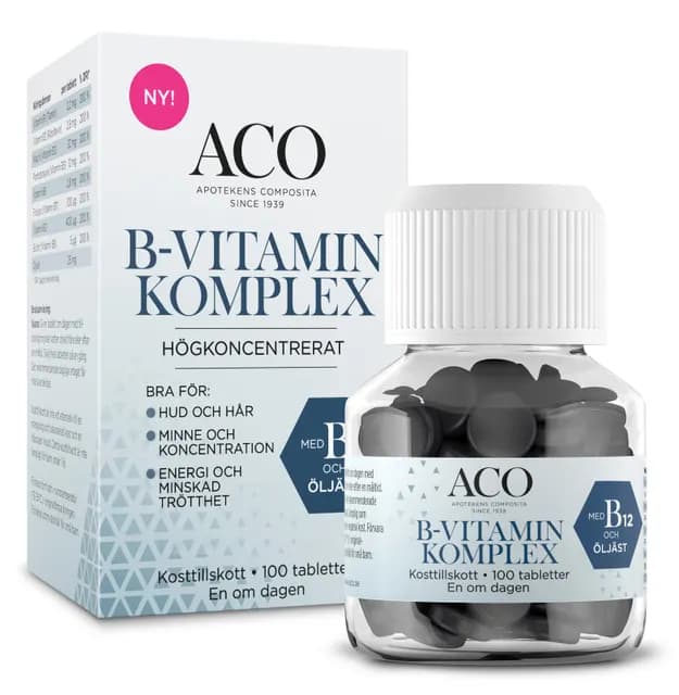 ACO B-vitamin Komplex 100 tabletter
