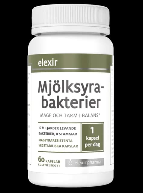 Elexir Pharma Mjölksyrabakterier 60 kapslar