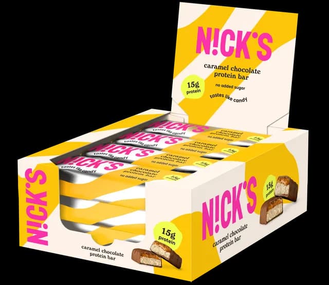 Nicks Protein Bar Caramel Chocolate 50 g 12-pack