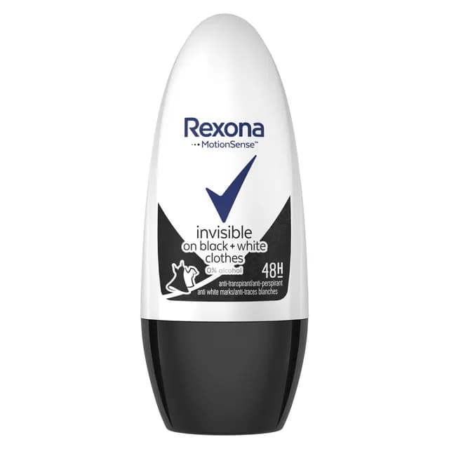 Rexona Invisible On Black + White Clothes Deodorant 50 ml