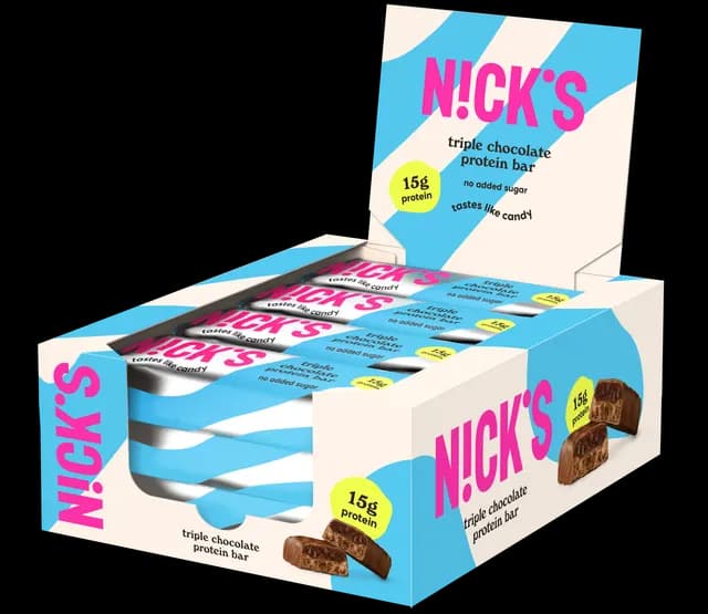 Nicks Protein Bar Triple Chocolate 50 g 12-pack