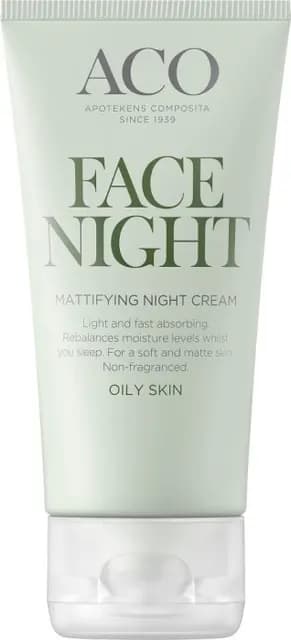 ACO Face Mattifying Night Cream Parfymfri Nattkräm 50 ml