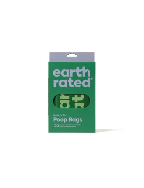 Earth Rated Hundbajspåsar med handtag Lavendel 120 st