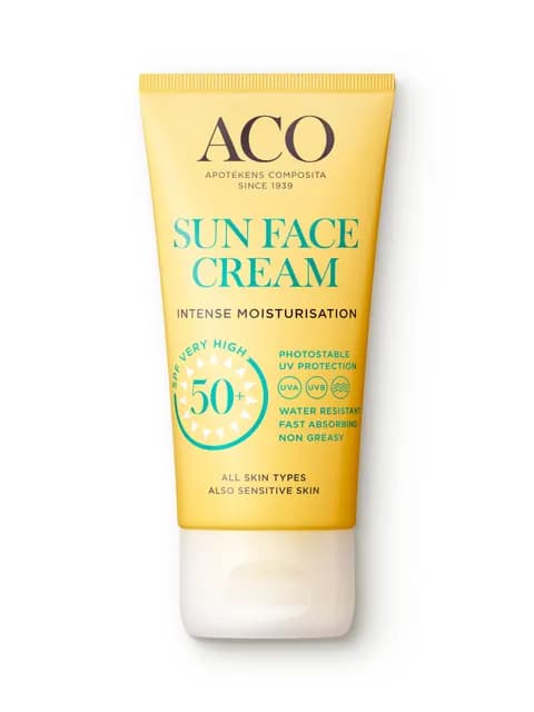 ACO Sun Face Cream SPF50+ Oparfymerad 50 ml