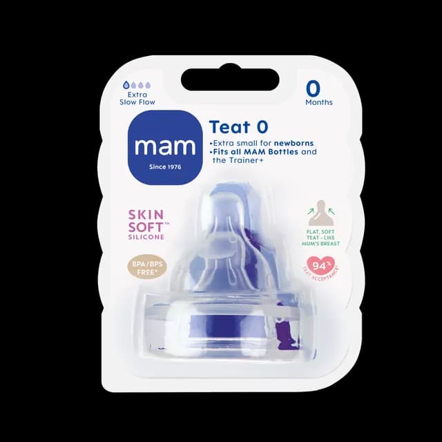 MAM Teat Size 0 2-pack