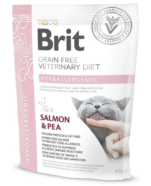 Brit Veterinary Diet Cat Hypoallergenic Grain Free 400 g