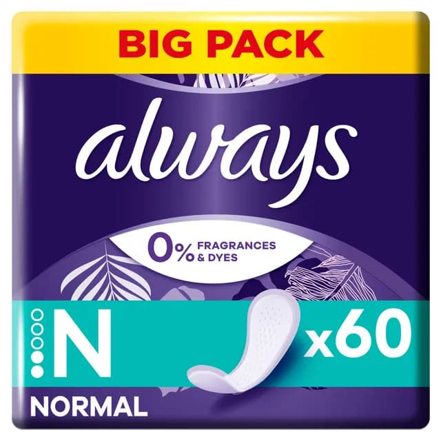 Always Dailies Normal Trosskydd 60 st