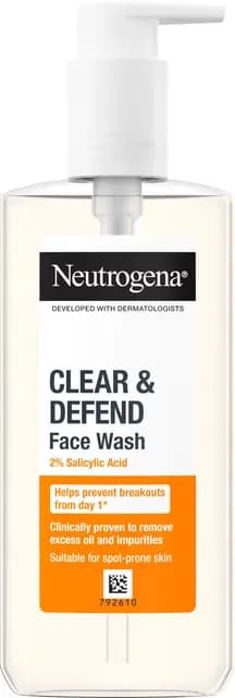 Neutrogena® Clear & Defend 2 % Salicylic Acid Face Wash 200 ml