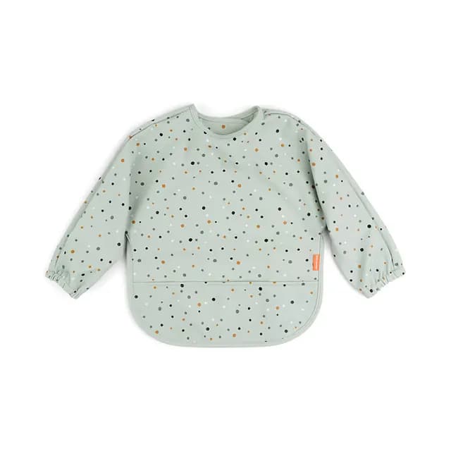 Done by Deer Långärmad Haklapp Happy dots Green
