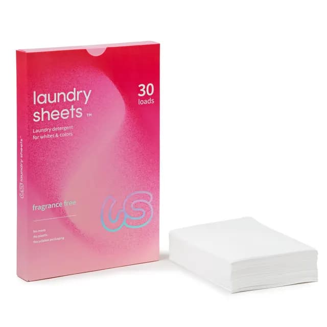 Laundry Sheets Fragrance Free 30-pack